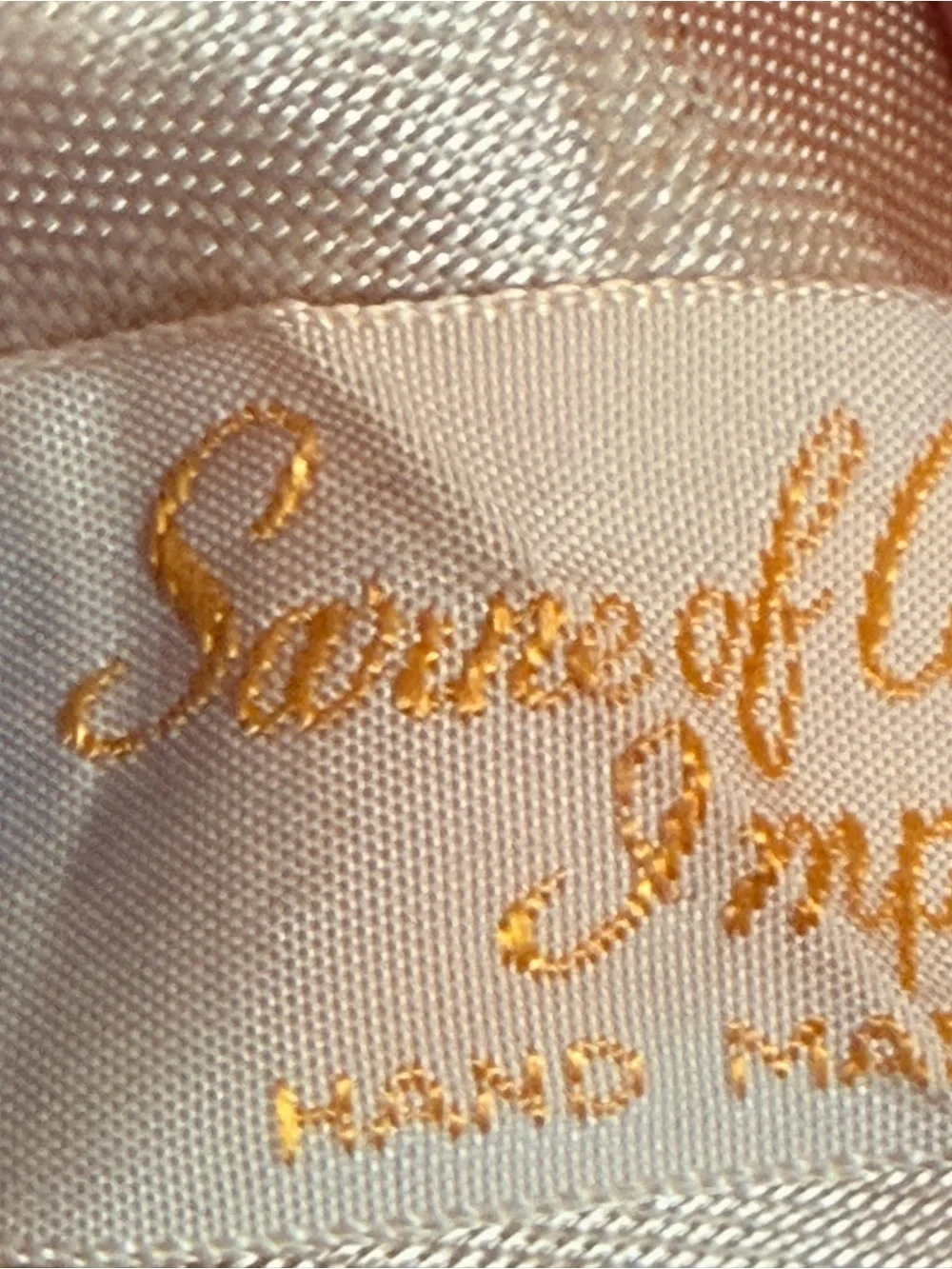 Vintage Champagne Pearl Silver Beaded Clutch Hand Made in Japan Sume California